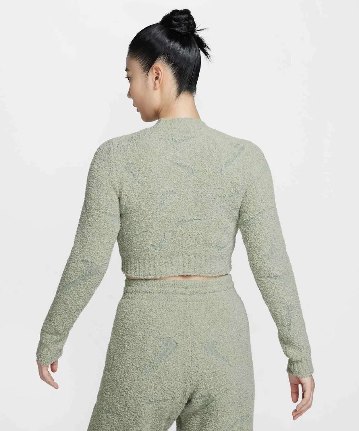 Топ Nike Sportswear Phoenix Cozy Boucle джемини зеленый — фото 3