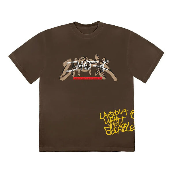 

Футболка utopia 'brown' Travis Scott, коричневый