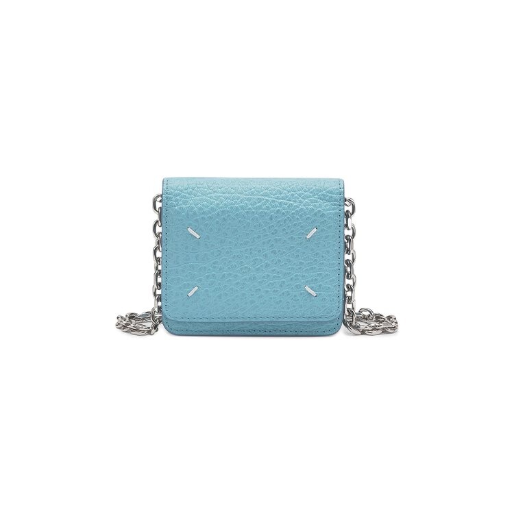 

Кошелек Maison Margiela Leather Wallet On Chain, синий