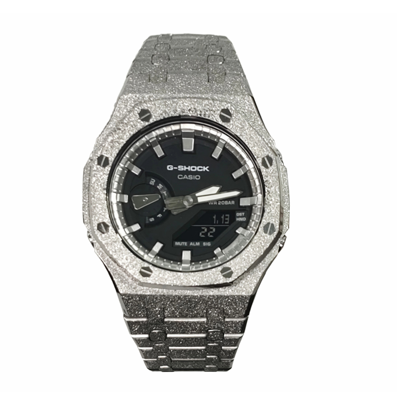

CASIO Унисекс-часы с двумя жидкокристаллическими/аналоговыми дисплеями, 44 мм, черные