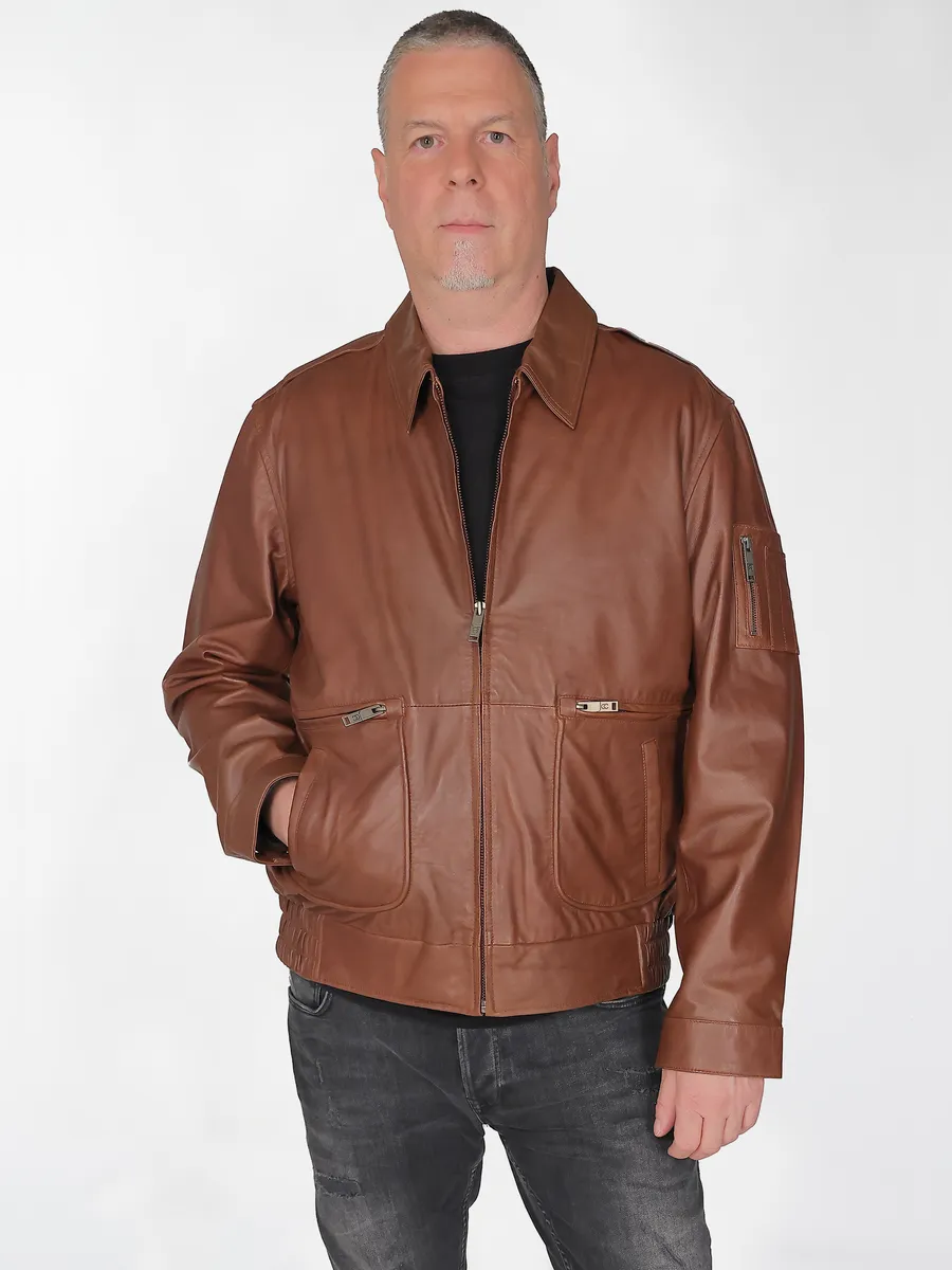 

Кожаная куртка JCC "3102229", цвет Cognac