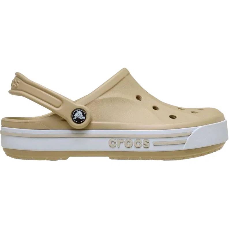 Детские сабо Crocs Bayaband Kids коричневые — фото 3