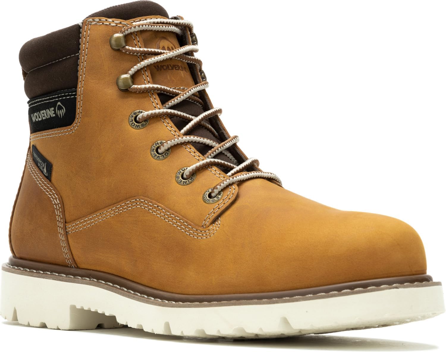 

Ботинки Wolverine Revival для мужчин, мягкий носок, водонепроницаемые, противоскользящие, 15 см, Wheat