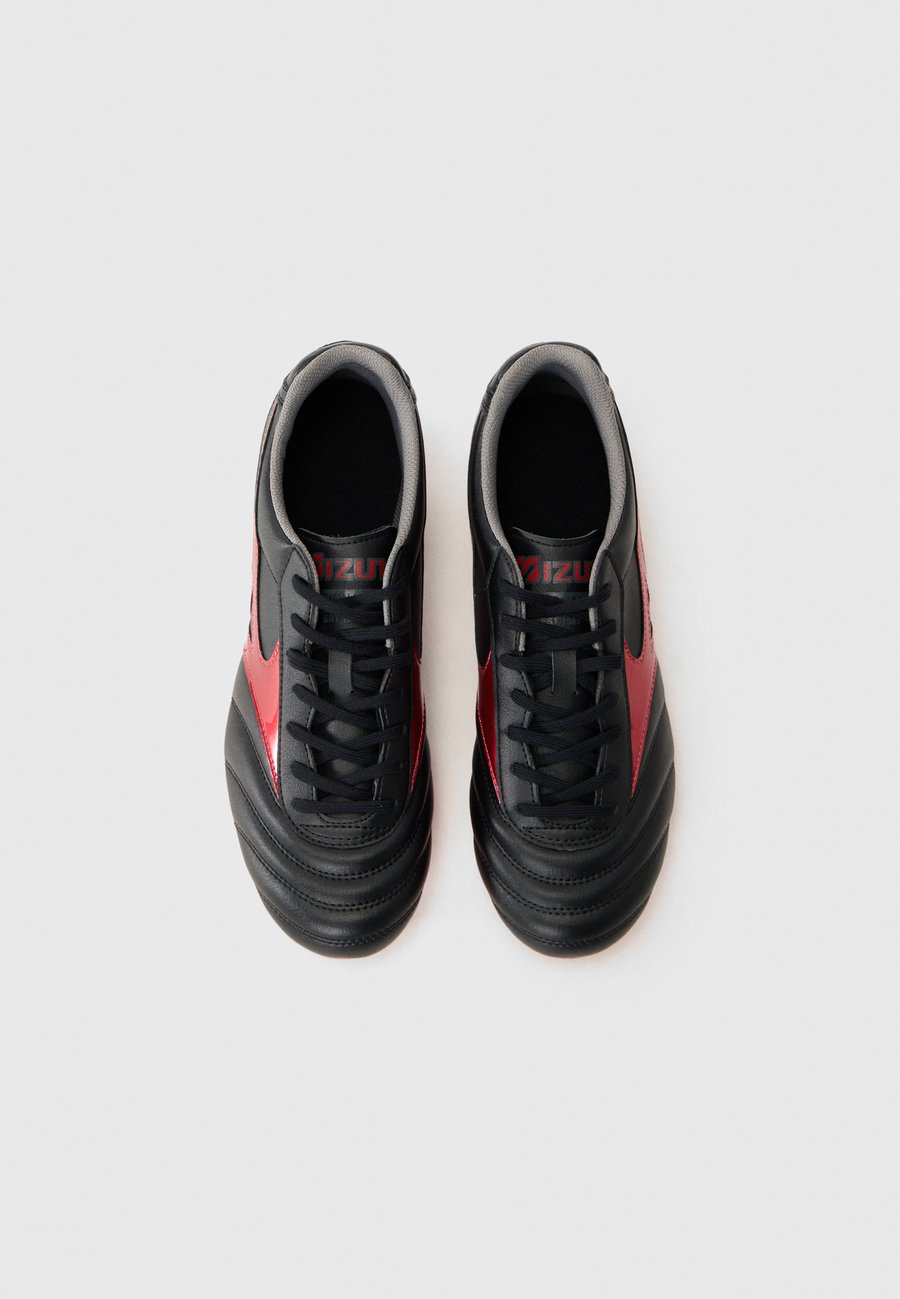 Кроссовки Mizuno MORELIA II CLUB, Black/Red/Black Sand/Black — фото 4