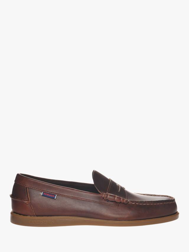 

Дельфин вощёные кожаные лоферы Sebago, Brown Gum