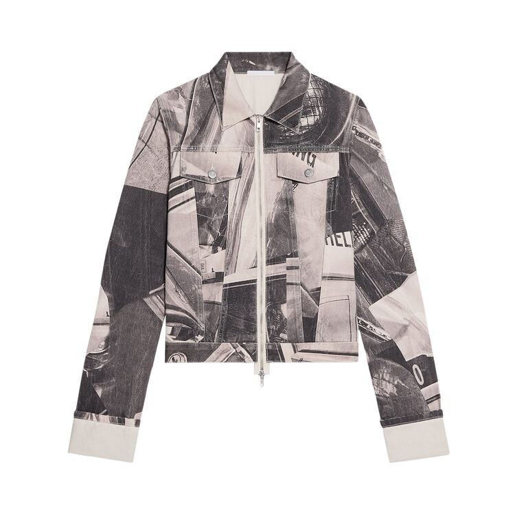 

Куртка Helmut Lang Zip Up Trucker Printed Denim Jacket Multicolor, разноцветный