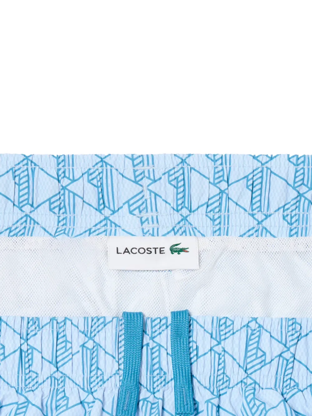 Плавки с узором Lacoste, синий — фото 2