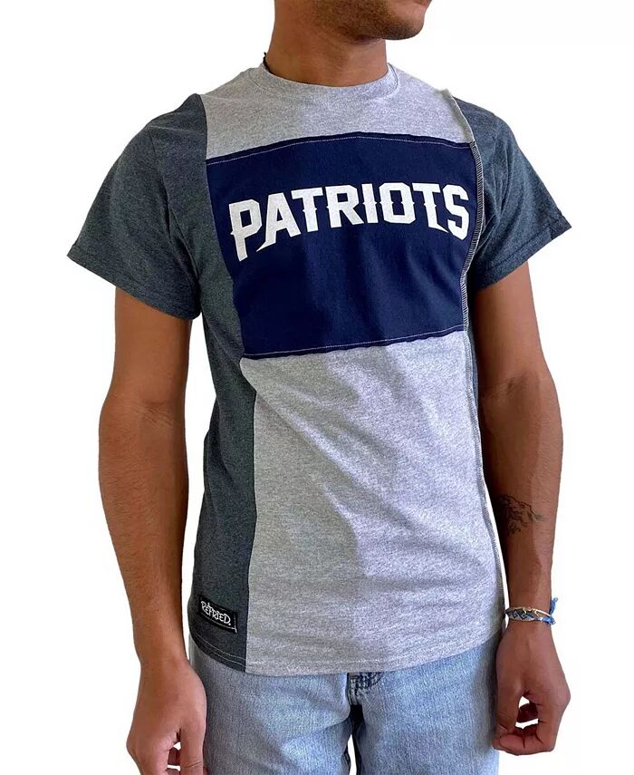 

Мужская серая футболка New England Patriots Split Refried Apparel