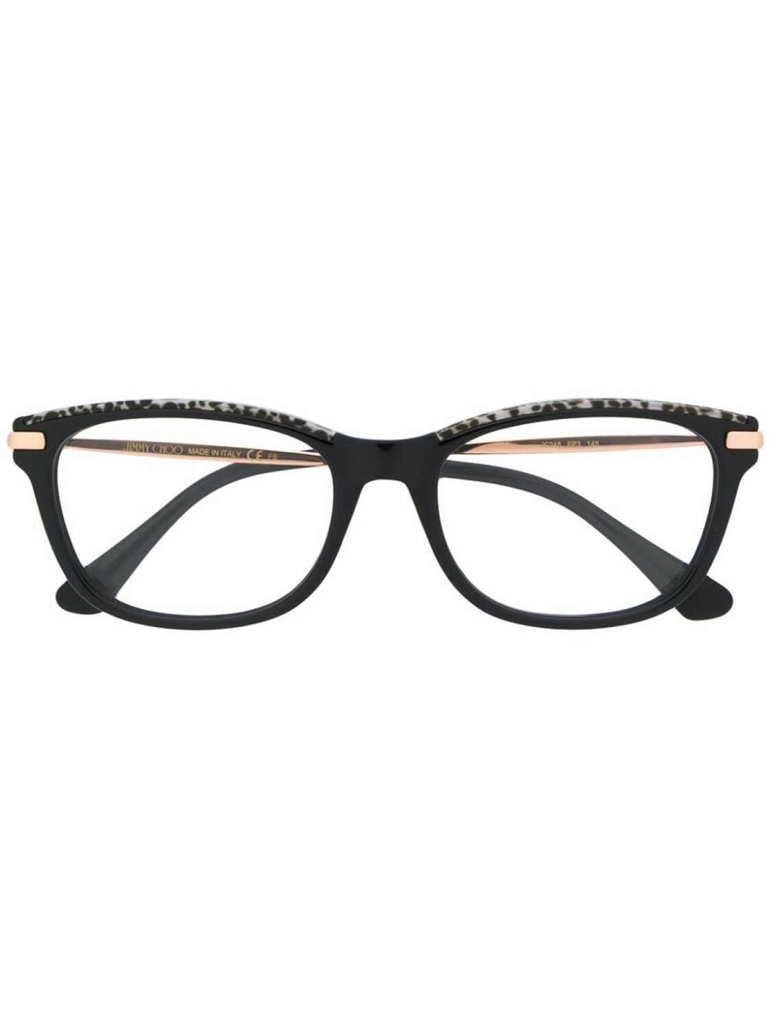 

Jimmy Choo Eyewear очки с леопардовым узором, черный