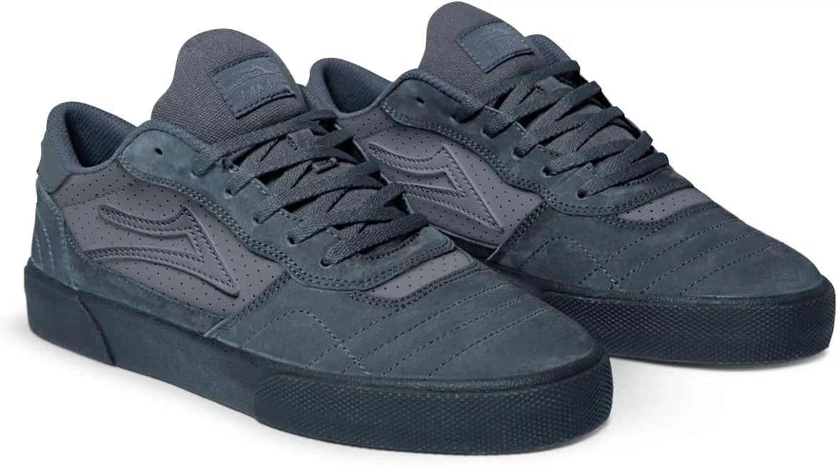 Мужские низкие скейтбордистские кроссовки Lakai Cambridge, Dark Grey Suede — фото 3