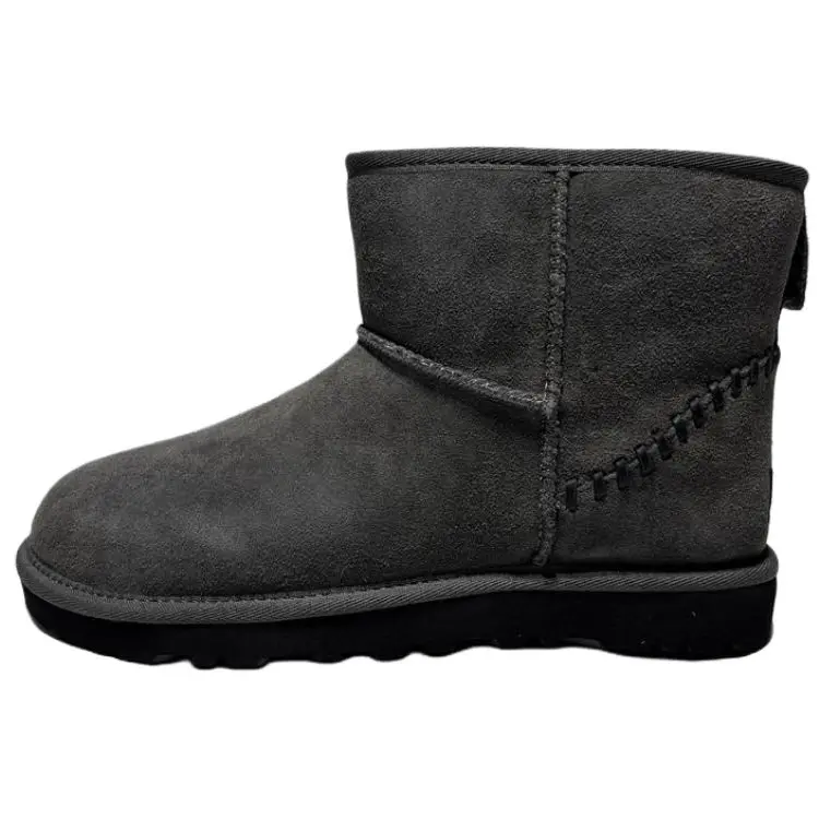 

UGG Классические мини-ботинки Split Cow Leather Thermal Snow для мужчин, цвет Charcoal Gray