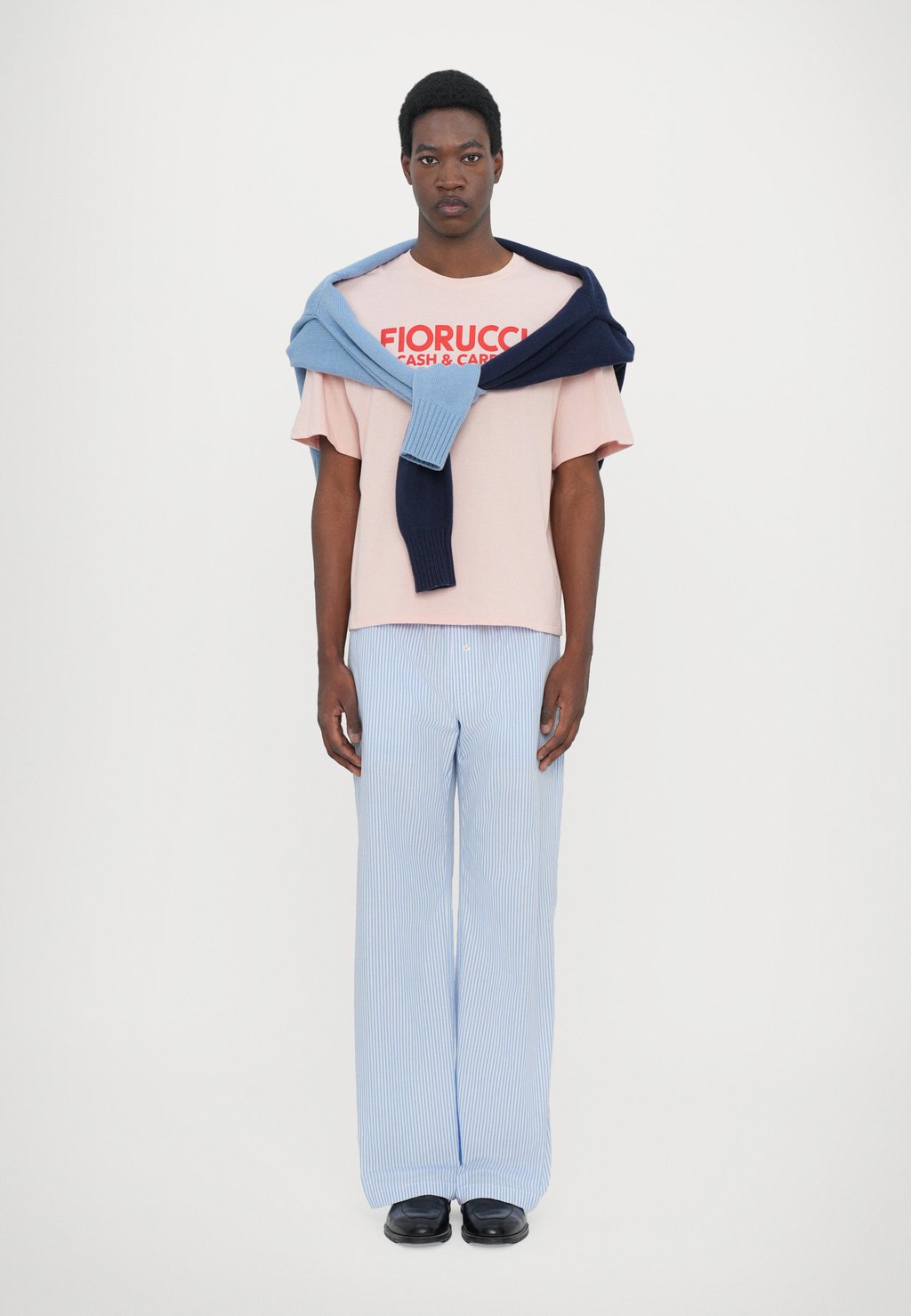 

Футболка с принтом MEN CASH CARRY PRINT BOXY FIT UNISEX Fiorucci, светло-розовый
