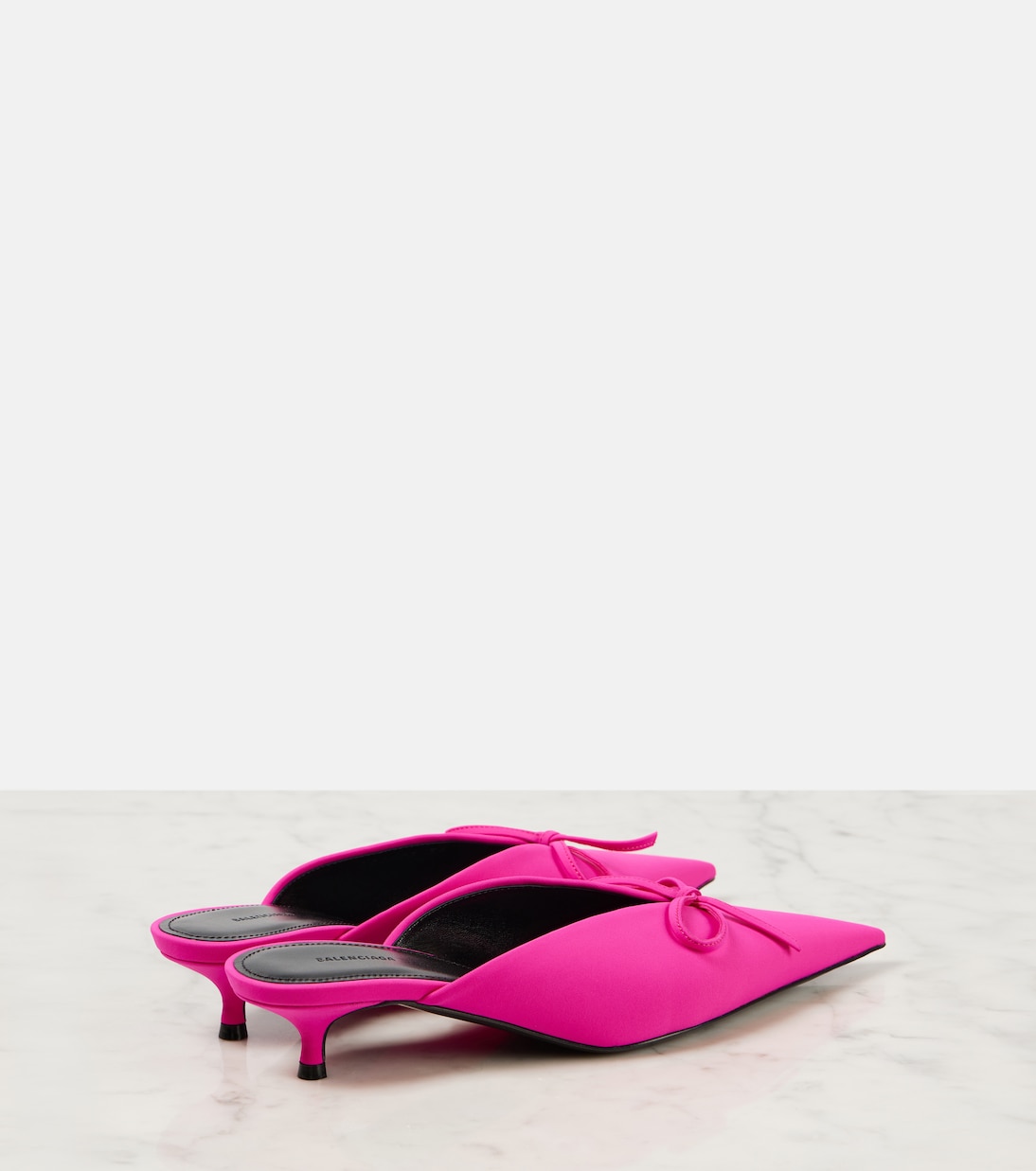 Туфли-лодочки Bow с кожаной отделкой Balenciaga, розовый — фото 3