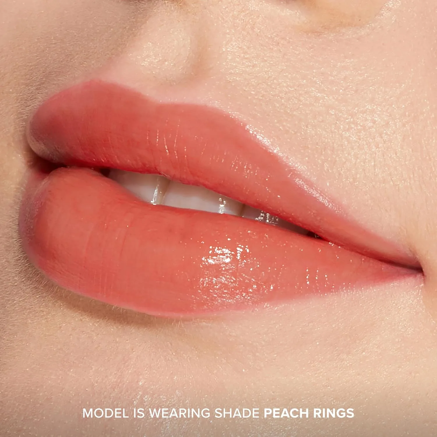 Бальзам для губ Too Faced Kissing Juicy Tint | Увлажняющий, стойкий тинт для мгновенного придания цвета и блеска, с сочным ароматом, 0,10 унции, 04 Peach Ring (Peachy Nude) — фото 3