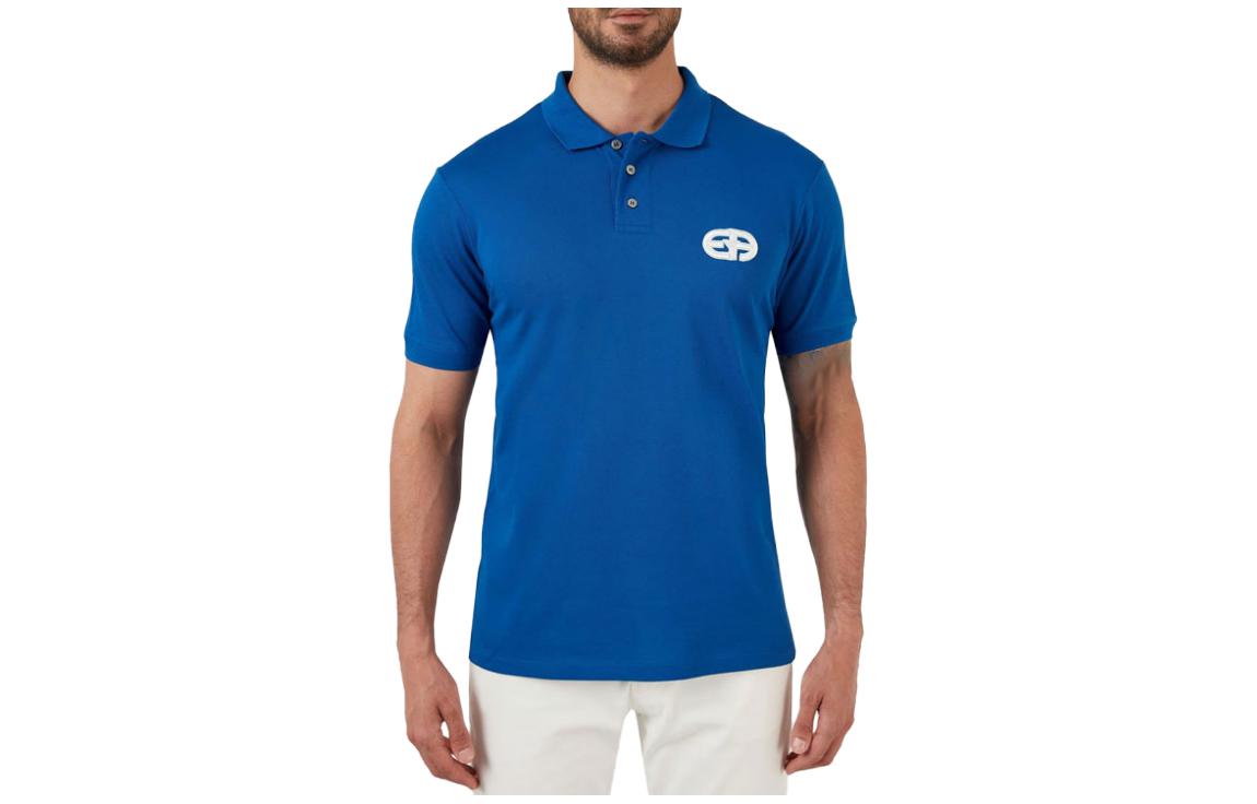 

Футболка поло мужская синяя EMPORIO ARMANI