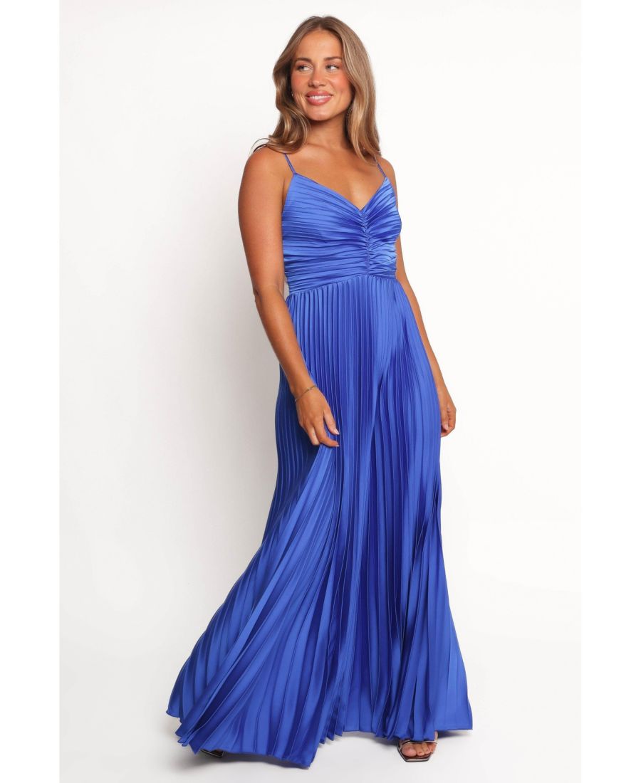

Женское плиссированное макси-платье Naira Petal and Pup, Blue