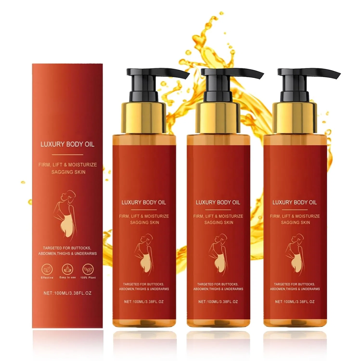 Масло для тела Glow Firming для упругости кожи, 3 шт. по 10 мл Radiantre, 3Pc
