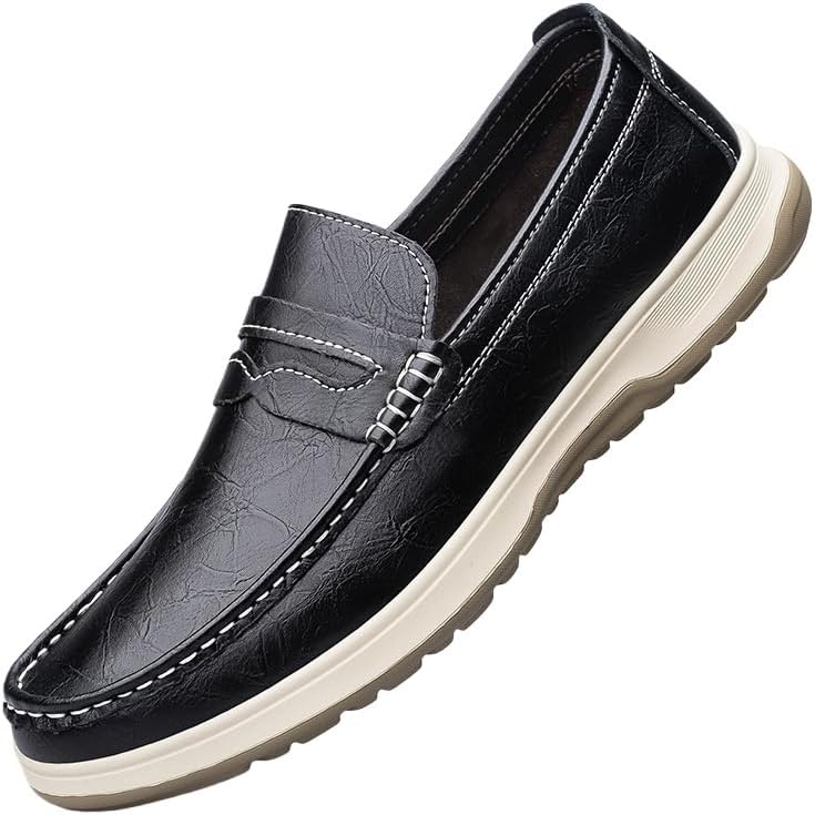 

Мужские повседневные лоферы Fusecottc - дышащие, подходят для активного отдыха, поездок на работу и путешествий, черный