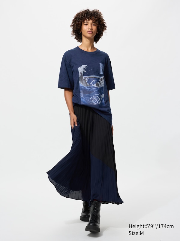 Футболка UT с графикой Ukiyo-E Uniqlo, 69 navy — фото 2