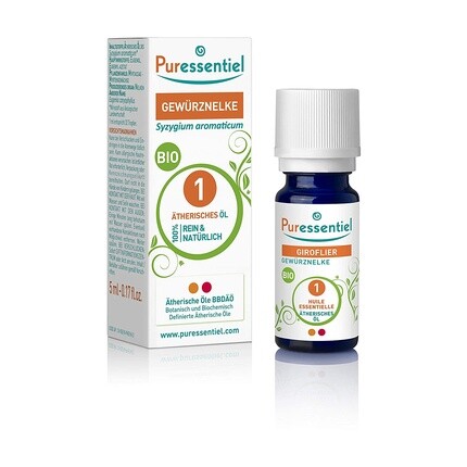 

Органическое эфирное масло гвоздики 5 мл, Puressentiel