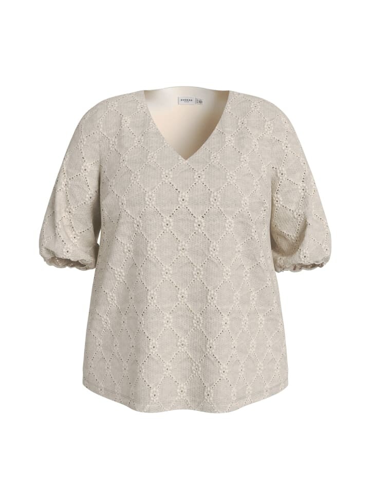 

Блуза Vila V Ausschnitt Kappenärmeln Regular Fit, желтый
