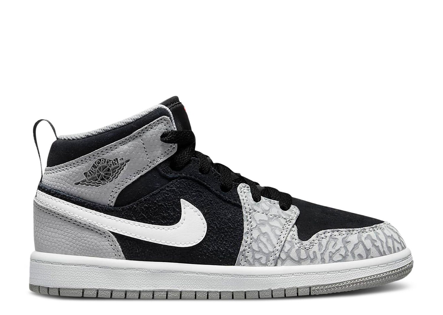 Кроссовки детские Air Jordan Air Jordan 1 Mid Se Ps 'Elephant Toe', серый