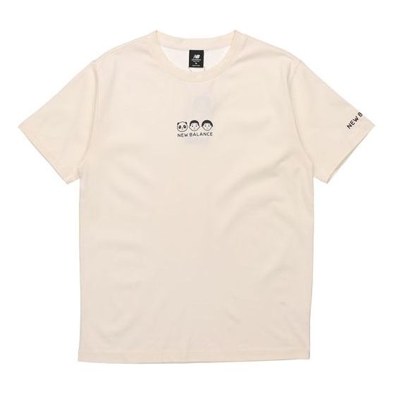 

Футболка New Balance x Noritake Crossover Funny Pattern Round Neck Short Sleeve Couple Style White, слоновая кость