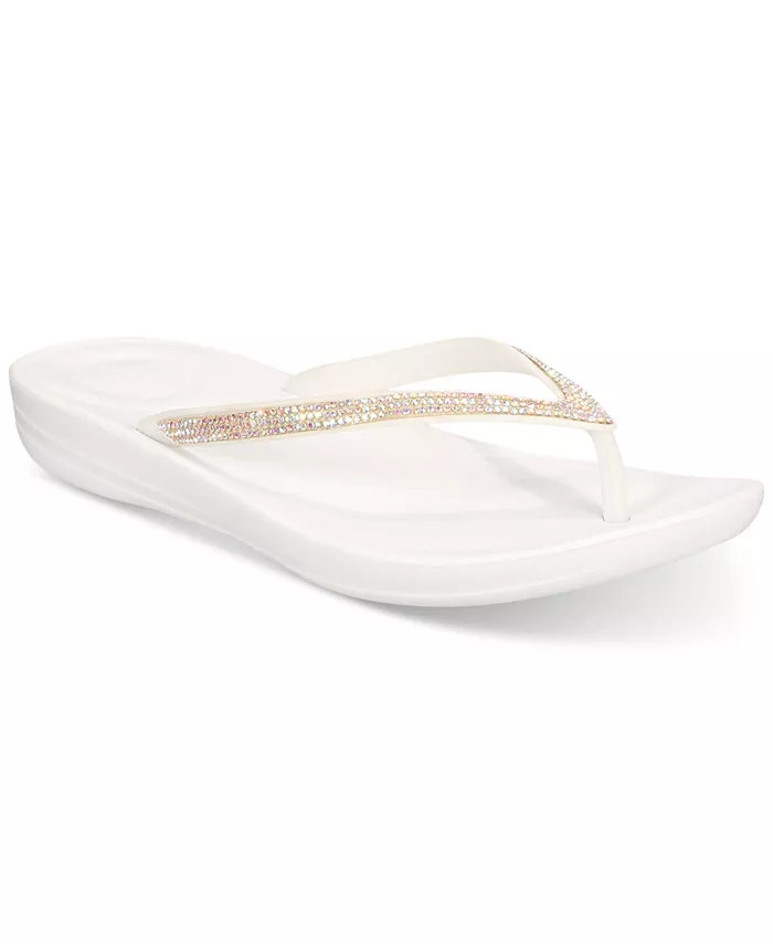 Женские босоножки-вьетнамки Iqushion Sparkle FitFlop, белый
