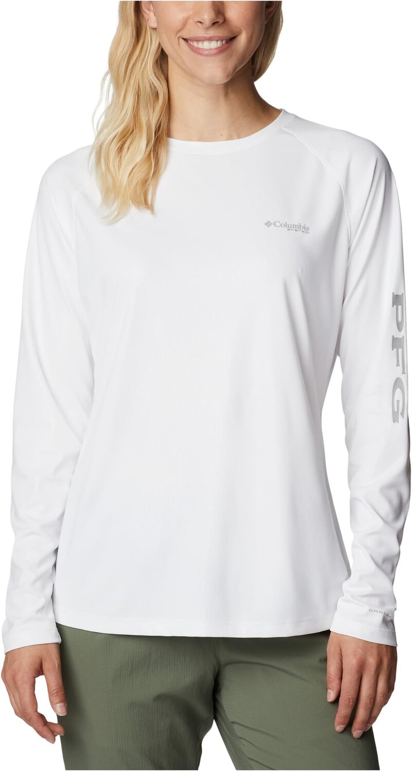 

Лонгслив Columbia PFG Tidal Deflector Long Sleeve, белый