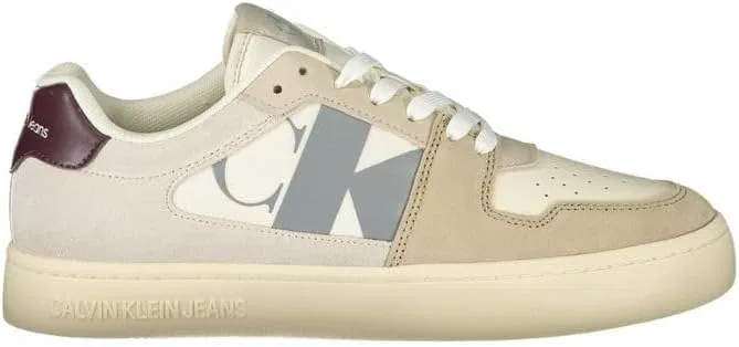Мужские классические кроссовки Calvin Klein Classic Cupsole NBS Heritage Ym0ym01093, Gold Creamy White Travertine