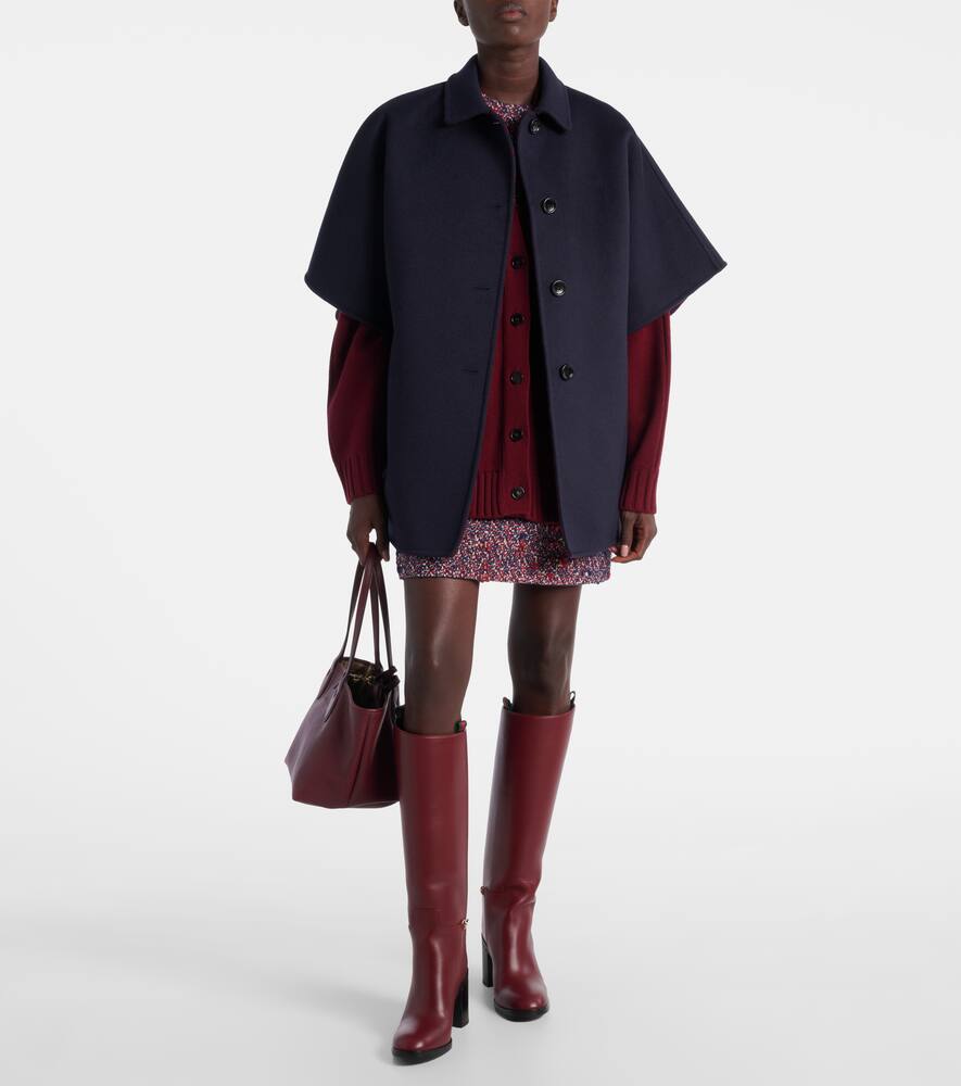 Кожаные сапоги до колена с подвеской horsebit Gucci, Rosso Ancora — фото 3