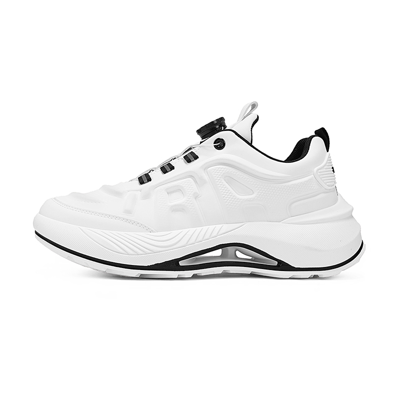 

WARRIOR Высокие кроссовки для бега мужские White Black с увеличенной амортизацией, износостойкие и легкие