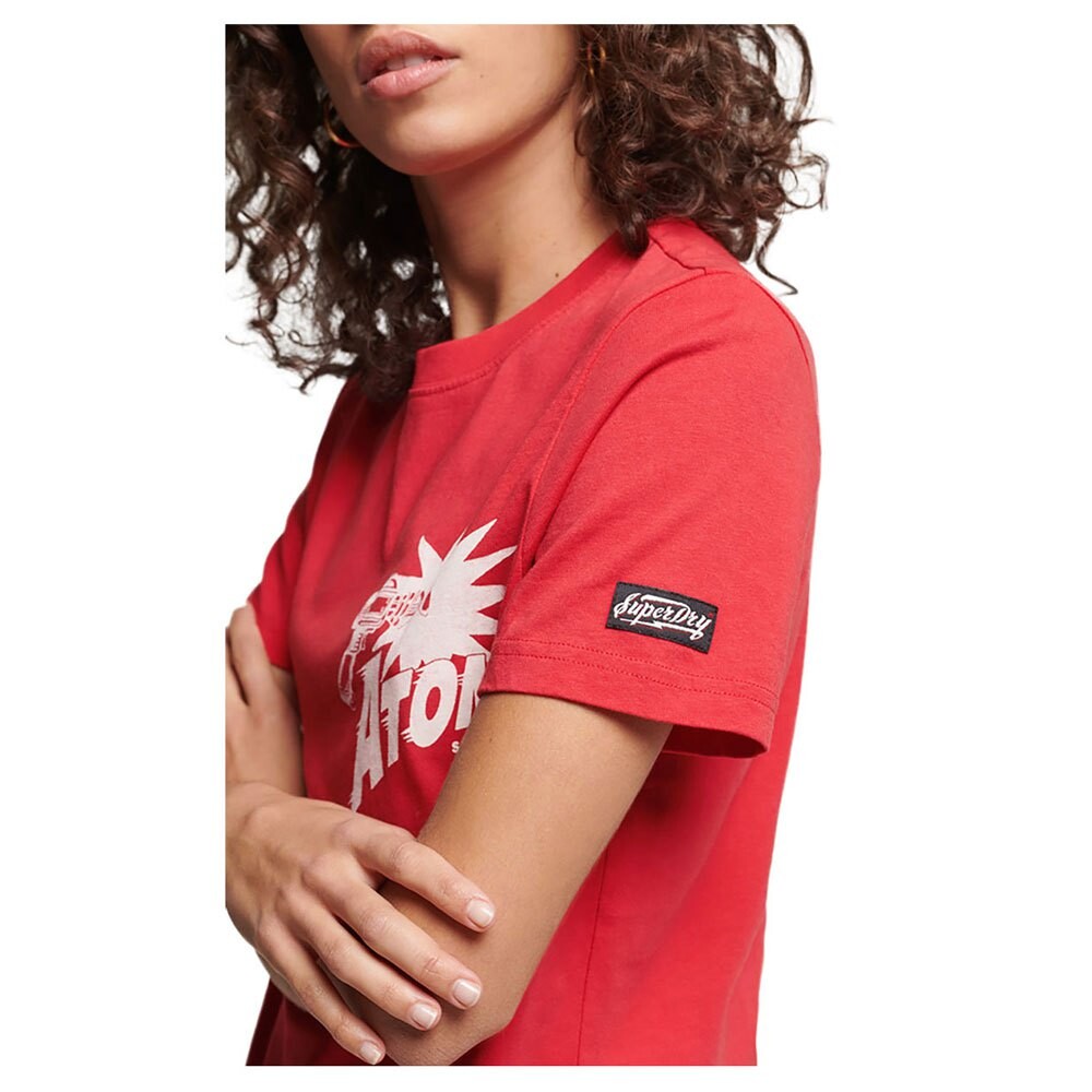 Футболка Superdry Vintage Crossing Lines Bh, красный — фото 3