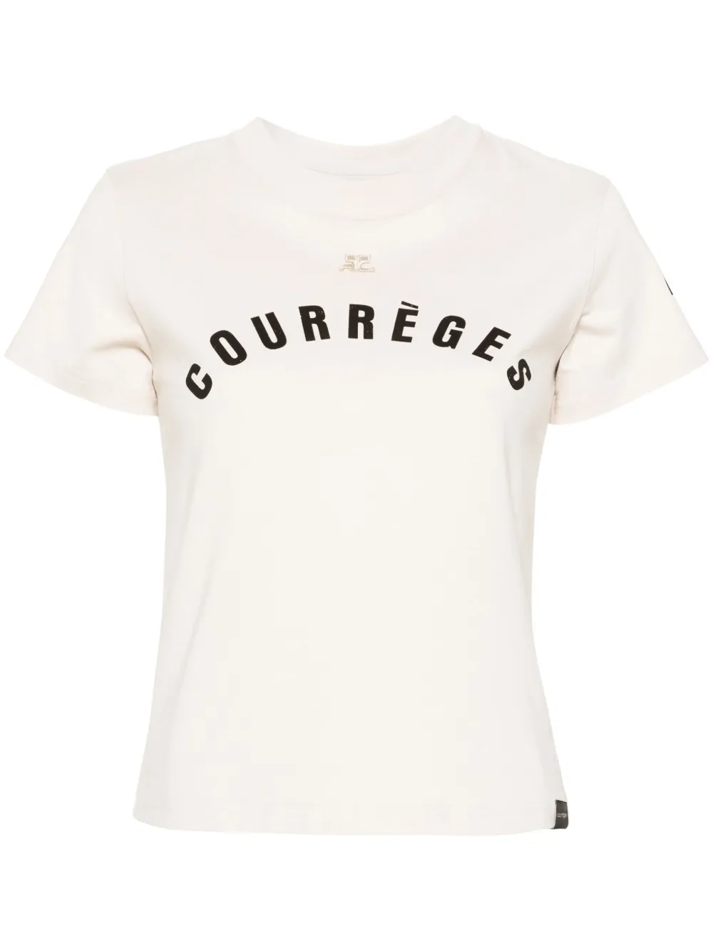 

Футболка с логотипом Courrèges, нейтральный