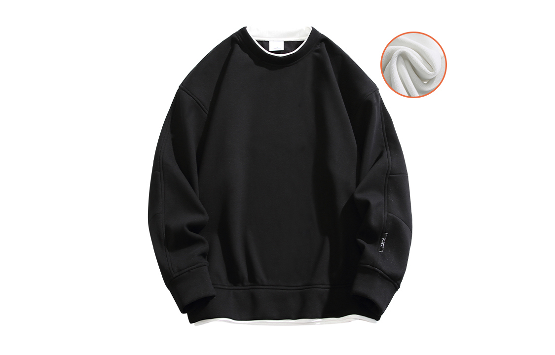 

Толстовка унисекс на осень и зиму GSUE, Matte Black[Spring Fall]
