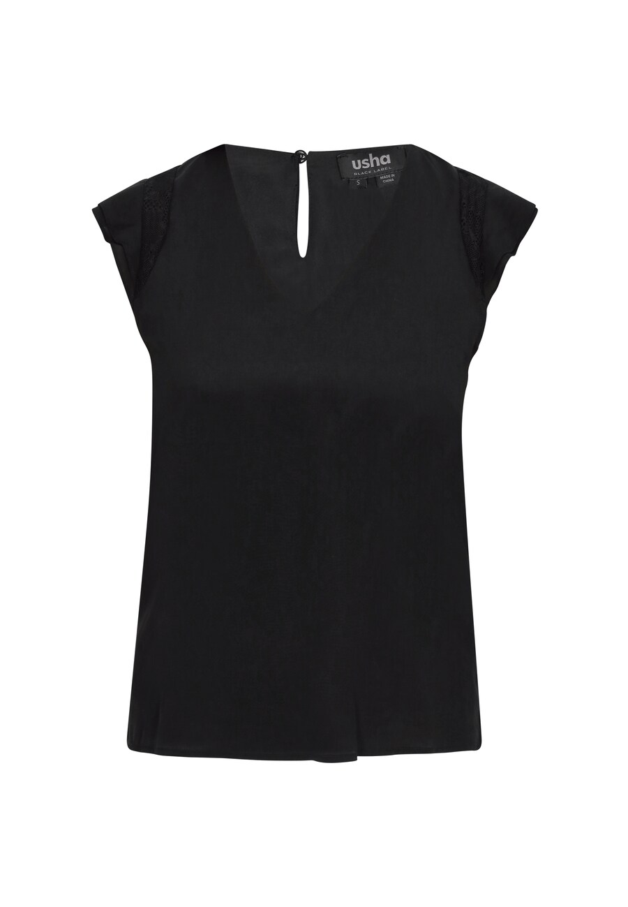 

Блуза usha BLACK LABEL Fashion Look, черный