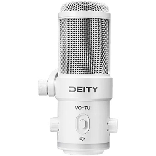 

Комплект динамического суперкардиоидного USB-микрофона Deity Microphones VO-7U с настольным штативом (белый)