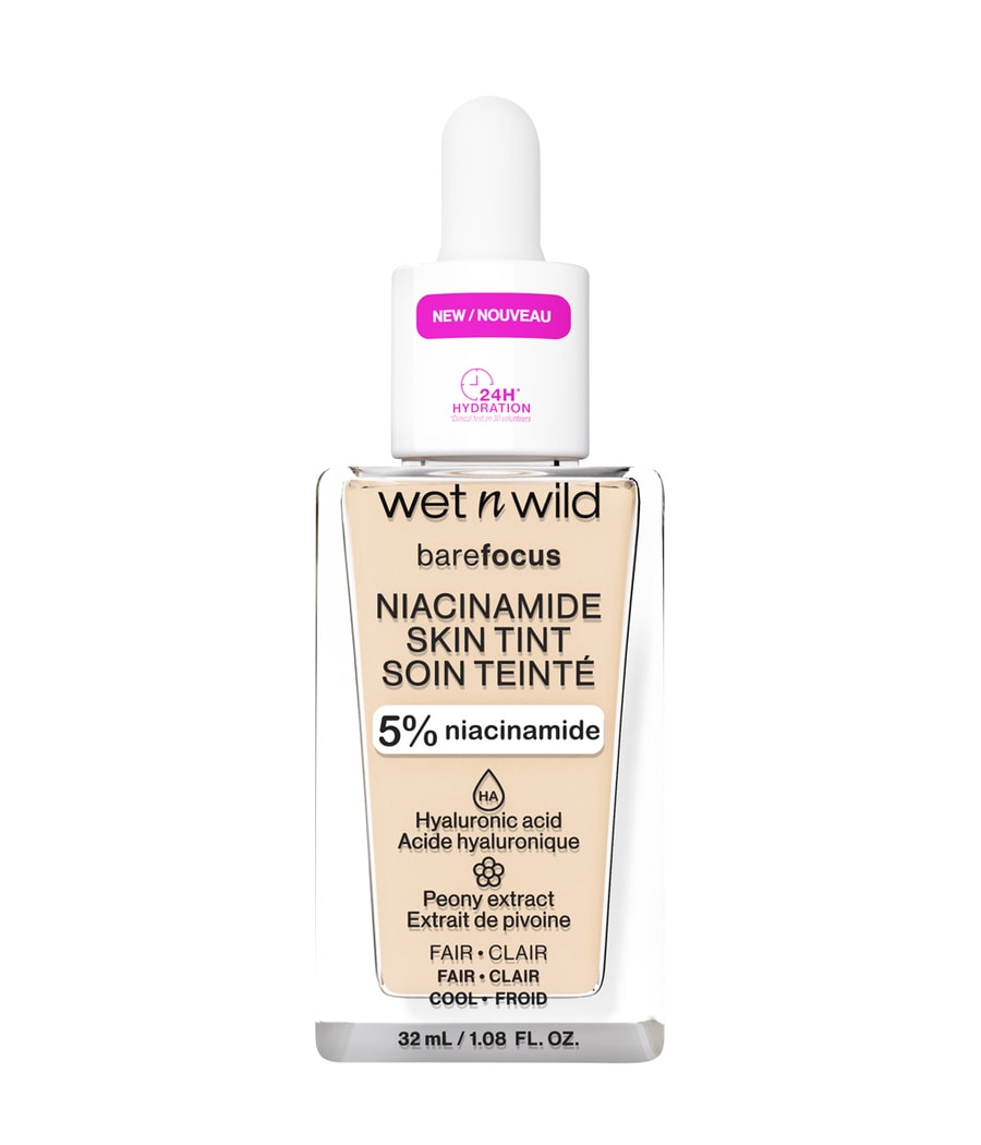 

Жидкая основа wet n wild Bare Focus Niacinamide Skin Tint, Fair, 32 ml