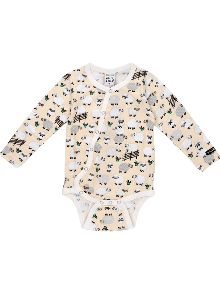 

Villervalla Боди с длинными рукавами из овечьей шерсти желтого цвета