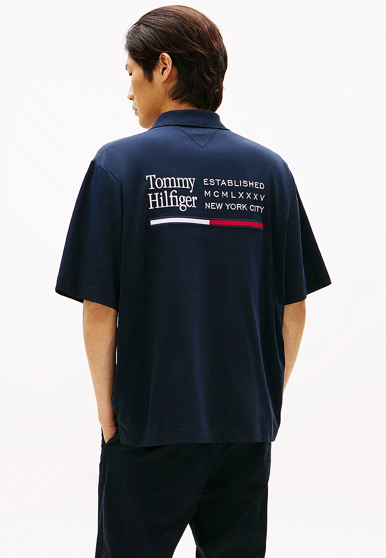 Поло, с графическим принтом, Big Back, TH Mainline Tommy Hilfiger, цвет Desert Sky — фото 2