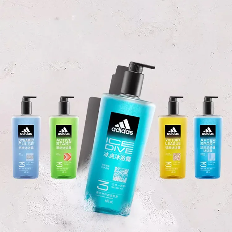 Adidas Очищающий гель для душа для мужчин с увлажнением и отшелушиванием, 250 мл/250 мл*2/400 мл*2, Active Trigger 250ml — фото 4
