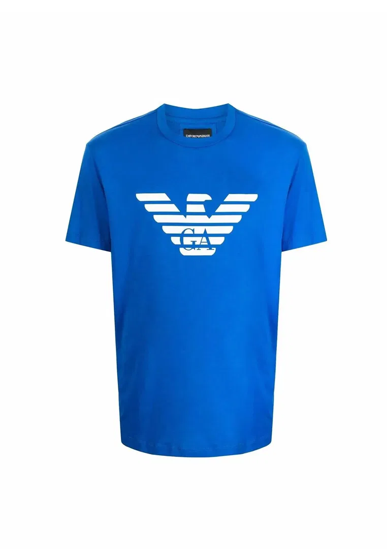 Футболка мужская с коротким рукавом, синяя, 8N1TN5 1JPZZ Emporio Armani