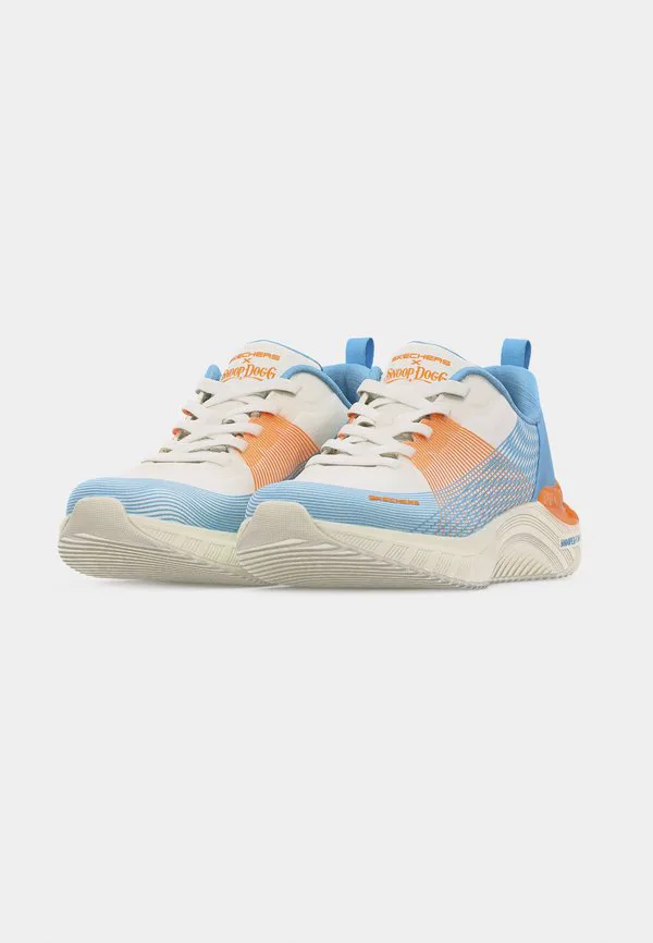 Кроссовки snoop ace Skechers, White/Blue/Hot Melt/Orange — фото 3