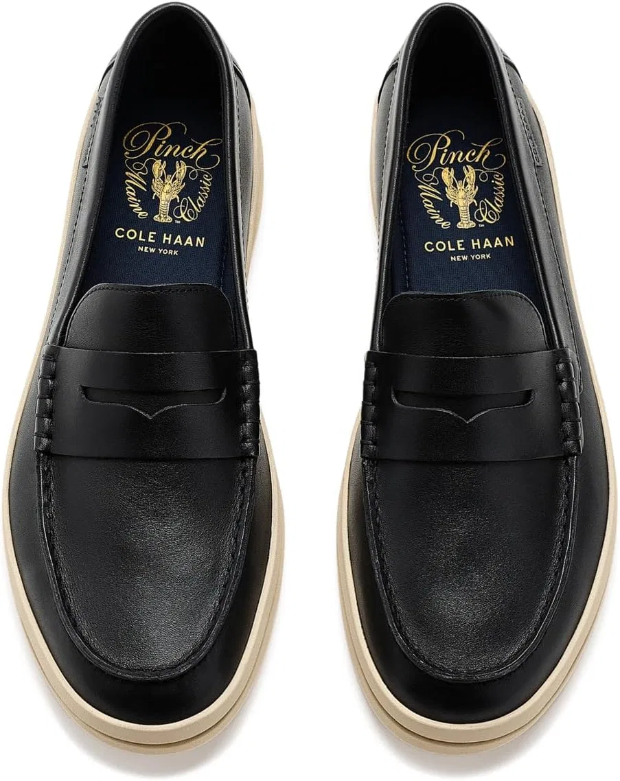 Лоферы мужские Cole Haan, Black/Angora — фото 2