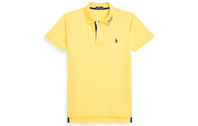 Polo Ralph Lauren SS22 Футболка поло женская желтая — фото 3