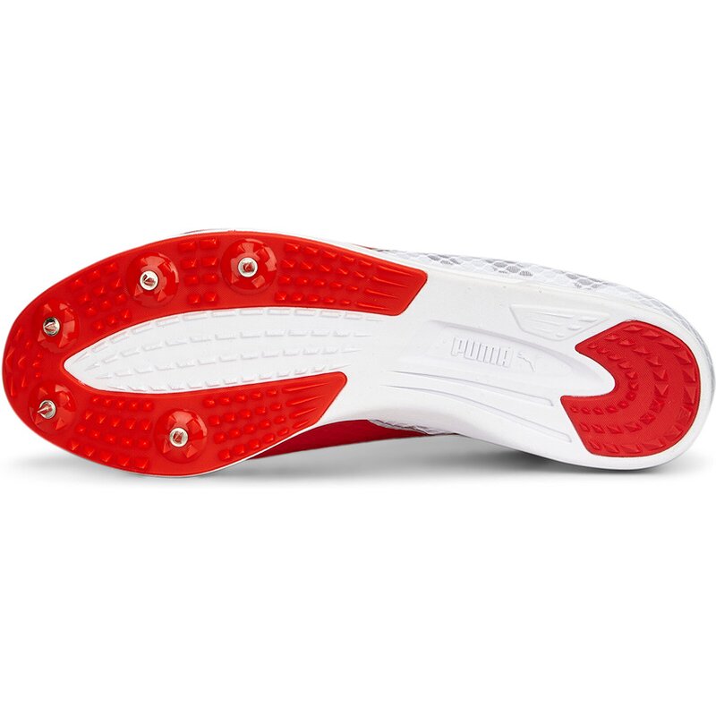 Кроссовки для легкой атлетики evospeed distance 11 Puma, цвет puma white-puma red-metallic s — фото 2