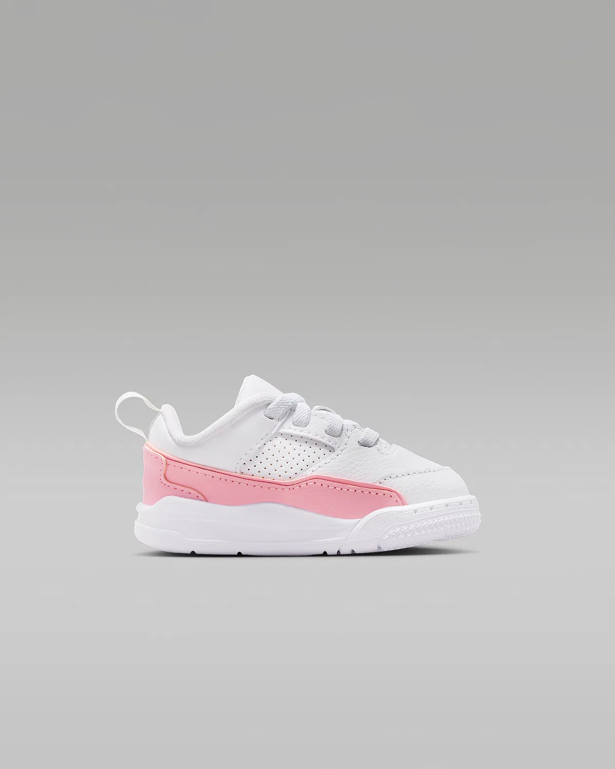 Детские кроссовки Jordan Flight Court, White/Medium Soft Pink — фото 3