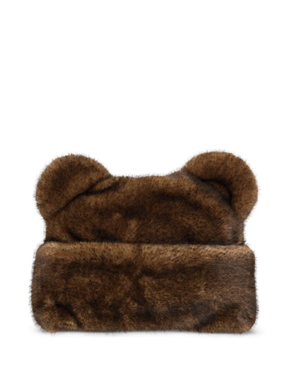 

Шапка из искусственного меха с ушками MARC JACOBS, коричневый