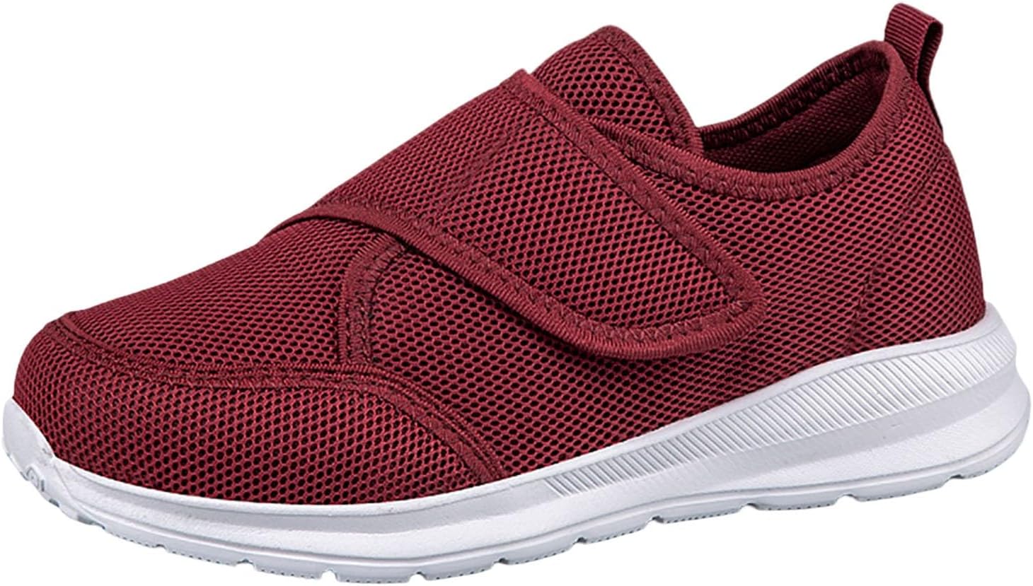 

Мужские повседневные слипоны, дышащие, с нескользящей подошвой, легкие кеды-лоферы для широкой стопы, удобные и мягкие Generic, винный