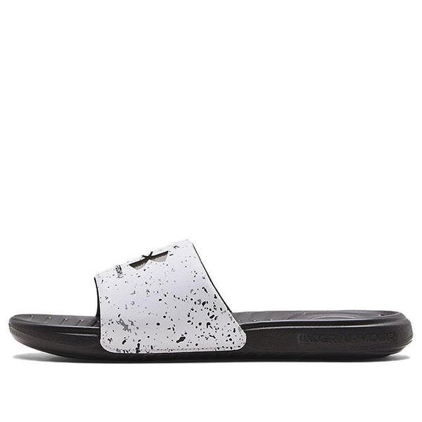 

Тапочки ansa graphic slide 'white jet grey speckled' Under Armour, белый
